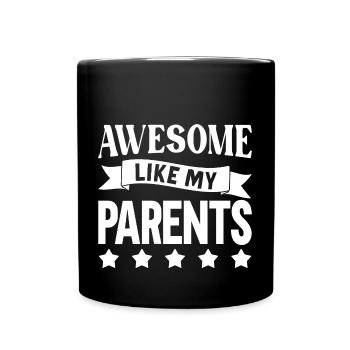 Great as my parents - Full Colour Mug - black - Front