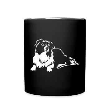 Border Collie "Black Edition" - Full Colour Mug - black - Front