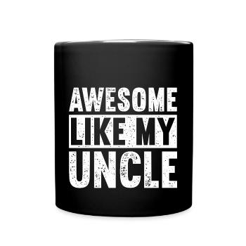 Brillant comme mon oncle - Mug uni - noir - Devant