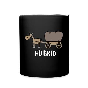 Hü Brid - Tasse einfarbig - Schwarz - Vorne