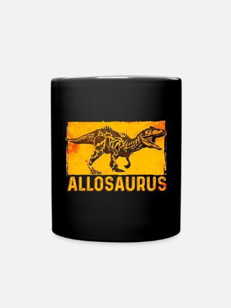 Allosaurus Dinosaurier - Tasse einfarbig - Schwarz