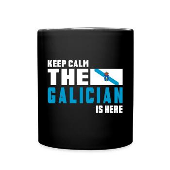 keep calm Galicia flags design - Full Colour Mug - black - Front