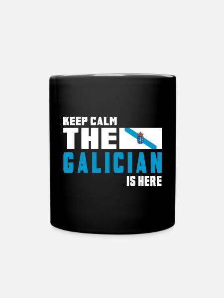 Drapeaux de Galice Keep Calm - Mug uni - noir