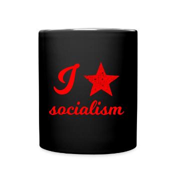 J’aime le socialisme - Mug uni - noir - Devant