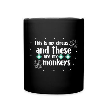 Mama Muttertag Geschenkidee Schwanger - Tasse einfarbig - Schwarz - Vorne