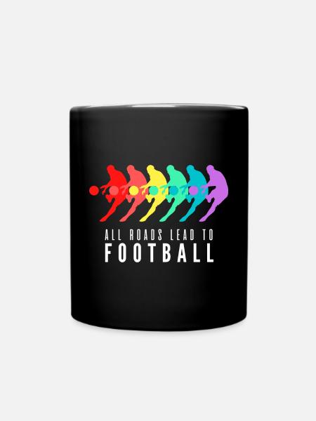All Roads Lead to Football - Mug uni - noir