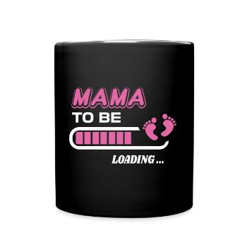 future maman. Patienter cadeau naissance - Mug uni - noir - Devant