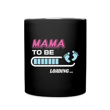 future maman. Patienter cadeau naissance - Mug uni - noir - Devant