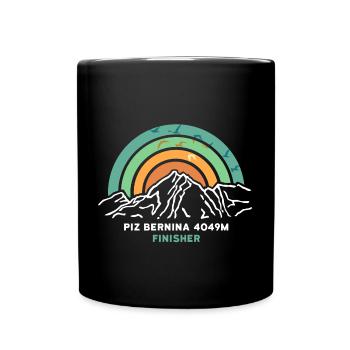 Piz Bernina Finisher Mountaineering Engadin Souvenir - Full Colour Mug - black - Front