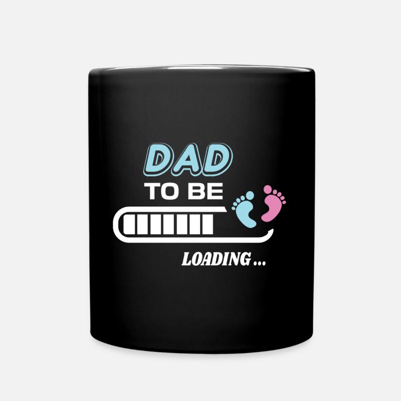 futur papa. Patienter cadeau naissance - Mug uni - noir