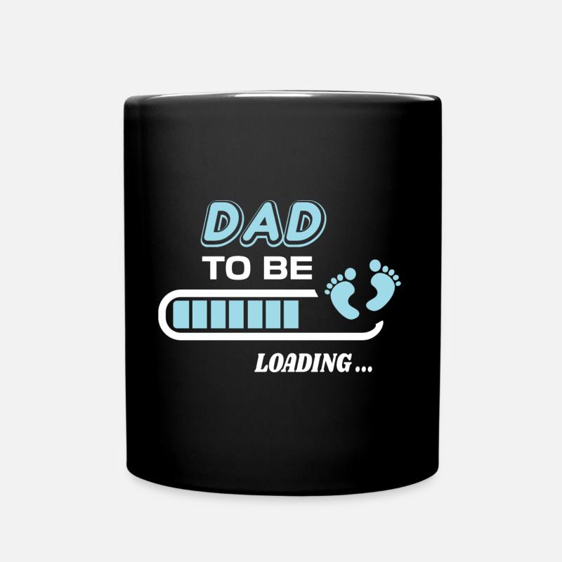 futur papa. Patienter cadeau naissance - Mug uni - noir