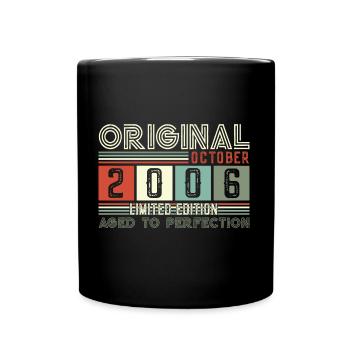 Original October 2006 16th Birthday Gift Cool - Full Colour Mug - black - Front