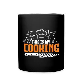 Koch Köchin Kochen Restaurant Kochkunst - Tasse einfarbig - Schwarz - Vorne