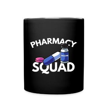 Apotheker Apotheke Pharmazie PTA - Tasse einfarbig - Schwarz - Vorne