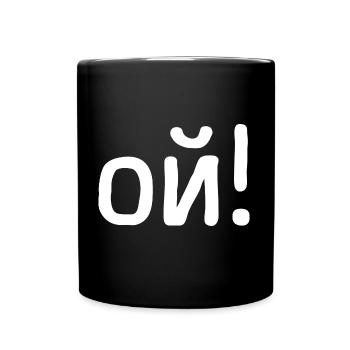 Oh Oh Dire en russe Russak Russie Costume - Mug uni - noir - Devant