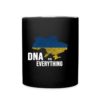 UKRAINE slava ukraini zelenskyi ukrainian DNA - Full Colour Mug - black - Front