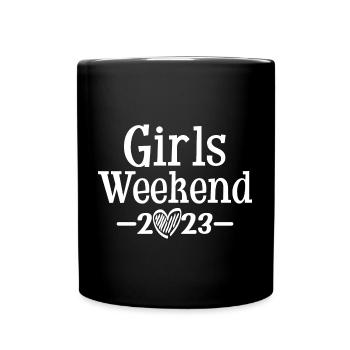 Girls Weekend 2023 Cute Girls Party Trip Vacances - Mug uni - noir - Devant