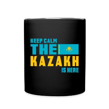 Design du drapeau Keep Calm Kazakhstan - Mug uni - noir - Devant