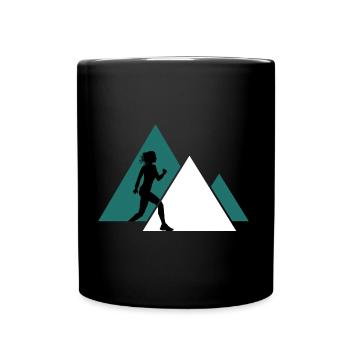 Trailrun Sport Walking Walking Trail Marathon - Full Colour Mug - black - Front