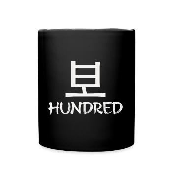 Hundred - Japanese birthday shirt - Full Colour Mug - black - Front