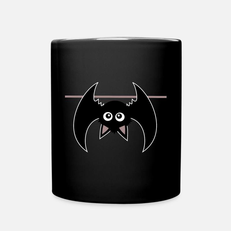 Halloween Fledermaus - Tasse einfarbig - Schwarz