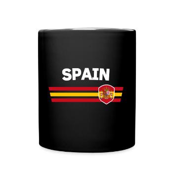 Tshirt de fan espagnol/trikot pour les compétitions mondiales - Mug uni - noir - Devant