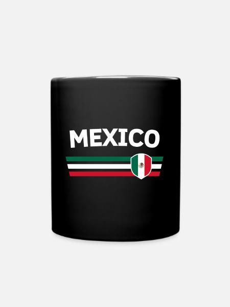 Mexico fan tshirt/trikot for global competitions - Full Colour Mug - black