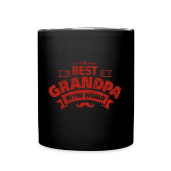 Meilleur grand-père de tous les temps Meilleur grand-père du monde Grand-père - Mug uni - noir - Devant