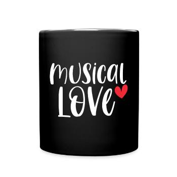 Musical Love Theater Drama Broadway Gift - Full Colour Mug - black - Front