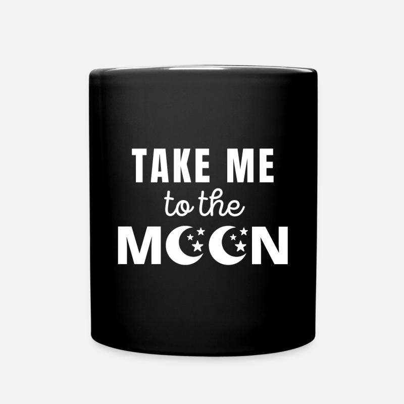 lune, planète, astre - Mug uni - noir