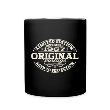 Original December 1967 55th birthday gift - Full Colour Mug - black - Front