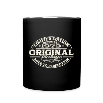 Cadeau original du 43e anniversaire de décembre 1979 - Mug uni - noir - Devant