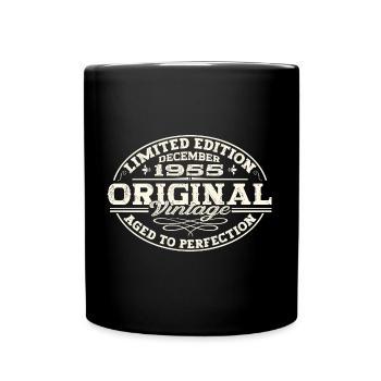 Original December 1955 67th birthday gift - Full Colour Mug - black - Front