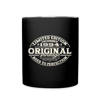 Original December 1994 28th birthday gift - Full Colour Mug - black - Front
