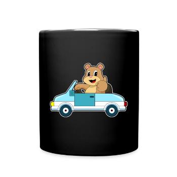 Bear Car - Full Colour Mug - black - Front