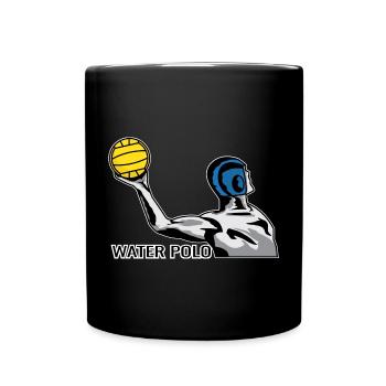 Wasserball Water Polo - Full Colour Mug - black - Front