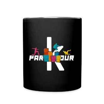 Parkour Freerun CityParkour Traceur Katzensprung - Full Colour Mug - black - Front