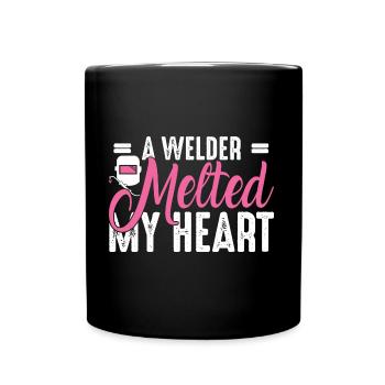 Tenue de soudeur pour soudeurs - Mug uni - noir - Devant