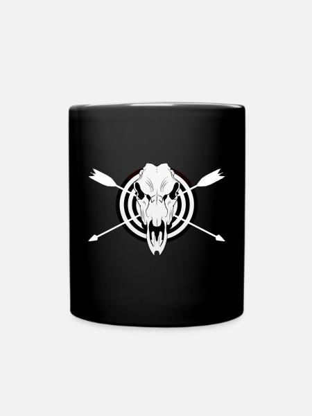 Bogenschießen Bogenschütze Motiv Shirt Bogen - Tasse einfarbig - Schwarz