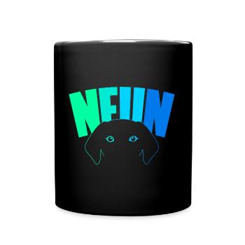 9th birthday boys 9 years old pooch dog - Full Colour Mug - black - Front