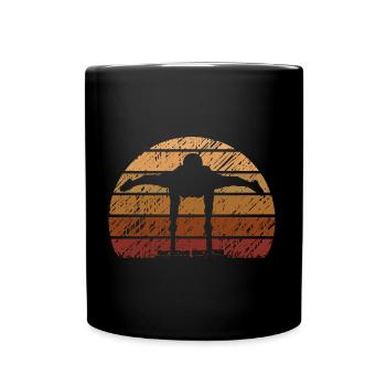 Calisthenics Push Up Vintage Training - Tasse einfarbig - Schwarz - Vorne