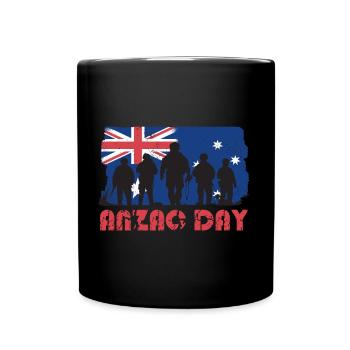 ANZAC DAY - Full Colour Mug - black - Front