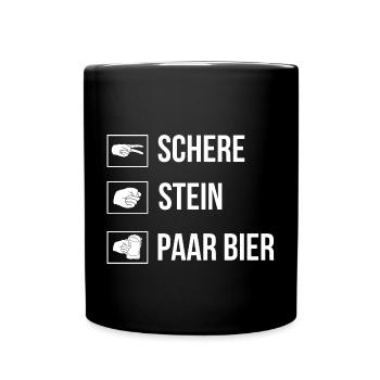 Junggesellenabschied Bräutigam Trauzeuge Bachelor - Tasse einfarbig - Schwarz - Vorne