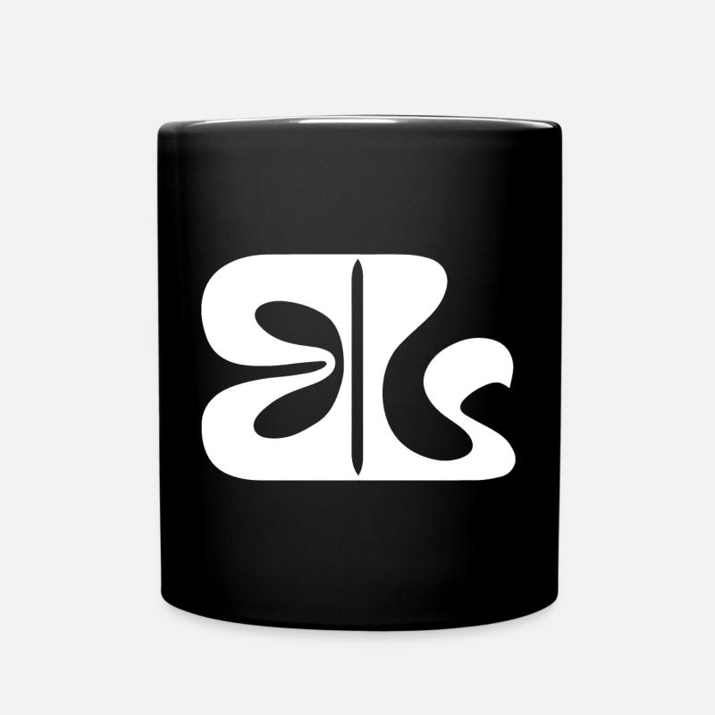Logo blanc - Mug uni - noir