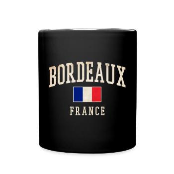 Bordeaux France - Full Colour Mug - black - Front