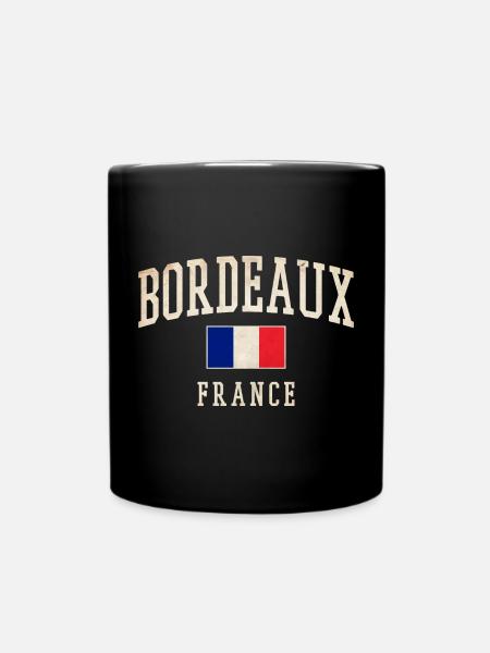 Bordeaux France - Tasse einfarbig - Schwarz