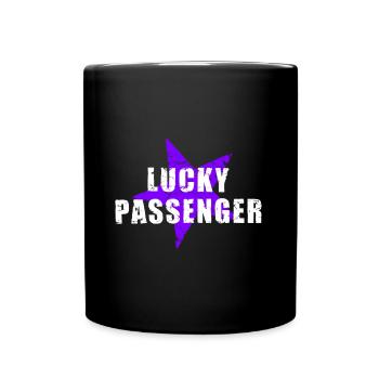 LUCKY PASSENGER - GlücksTshirt - used look - Stern - Full Colour Mug - black - Front