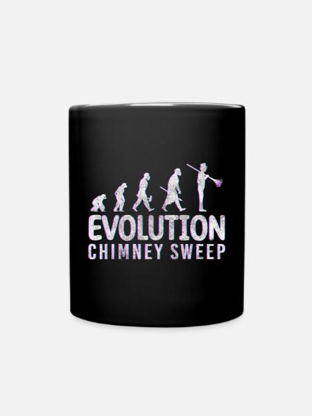 Kaminfeger Kamin Schornstein - Tasse einfarbig - Schwarz