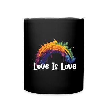 Prideful Skies LGBTQ gay pride Rainbow Love - Tasse einfarbig - Schwarz - Vorne