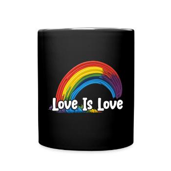 Prideful Skies LGBTQ gay pride Rainbow Love - Tasse einfarbig - Schwarz - Vorne